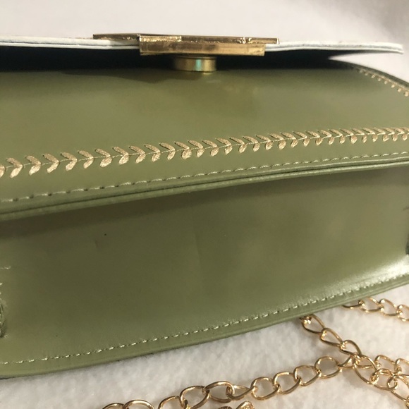 Asparagus green crossbody bag - Picture 5 of 6